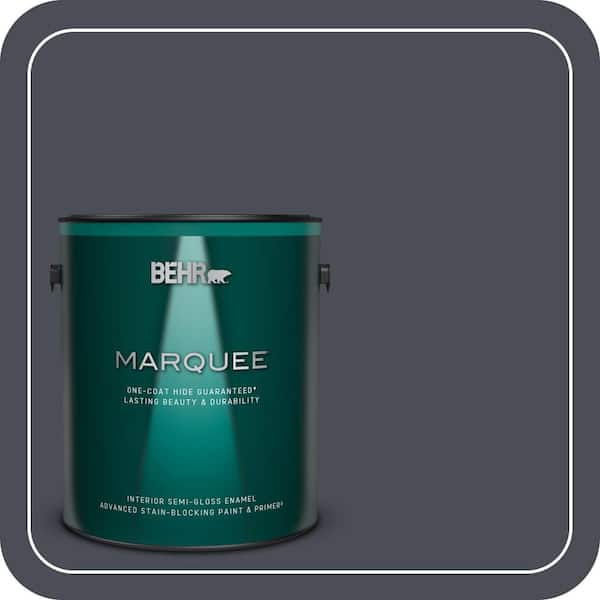 BEHR MARQUEE 1 gal. #PPU15-20 Poppy Seed One-Coat Hide Semi-Gloss Enamel Interior Paint & Primer