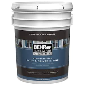 5 gal. Deep Base Satin Enamel Exterior Paint and Primer in One