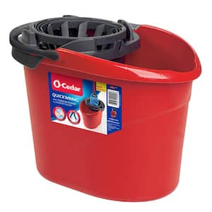 Quickie Jobsite #32 Heavy-Duty Wet String Mop with WaveBrake 35 Qt. Mop  Bucket w/Wringer Combo 38391JS8-MB - The Home Depot