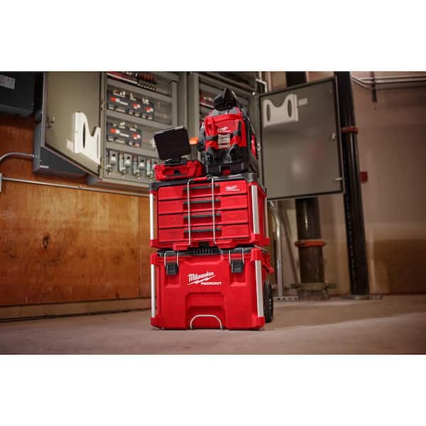 Milwaukee - PACKOUT 22 in. Modular 4-Drawer Tool Box with Metal Reinforced Corners and 50 lbs. Capacity