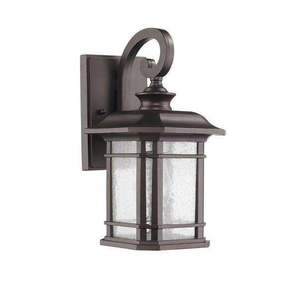 Chloe Lighting Franklin Transitional 1-Light Outdoor Rubbed Bronze Wall Sconce