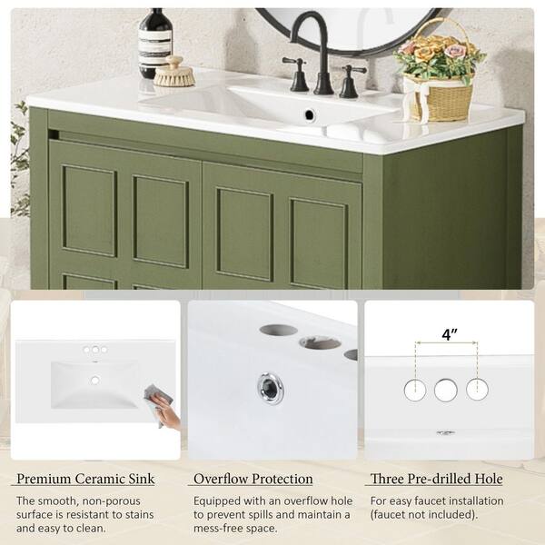 VANITYFUS 36 in. W x 18.3 in. D x 34 in. H Single Sink Bath Vanity