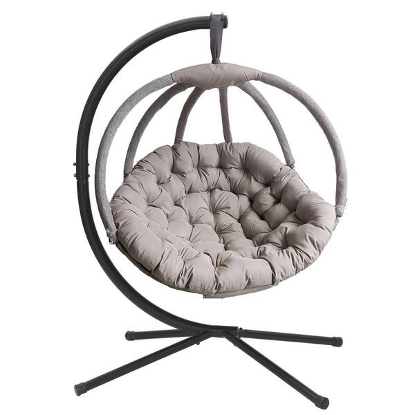 hanging swing chair with stand by flower house