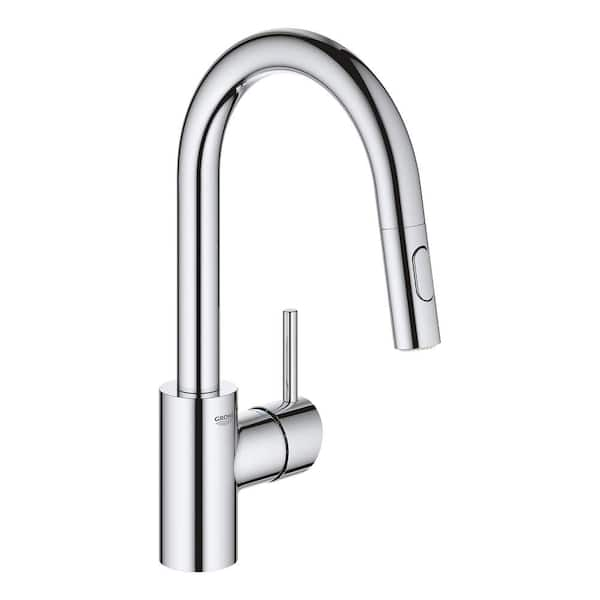 Grohe Feel Kitchen Faucet Things In The Kitchen   Starlight Chrome Grohe Pull Out Kitchen Faucets 31479001 40 600 