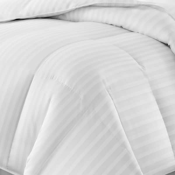 Blue Ridge Year Round Warmth 500 Thread Count White Damask Queen Down  Alternative Comforter 120002 - The Home Depot