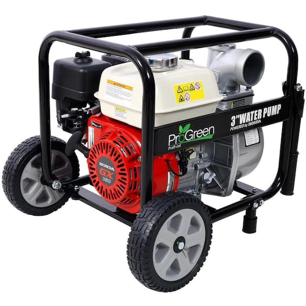 5.5 HP Gas 4-Stroke Water Pump, 264 GPM, 3 in. Inlet/Outlet