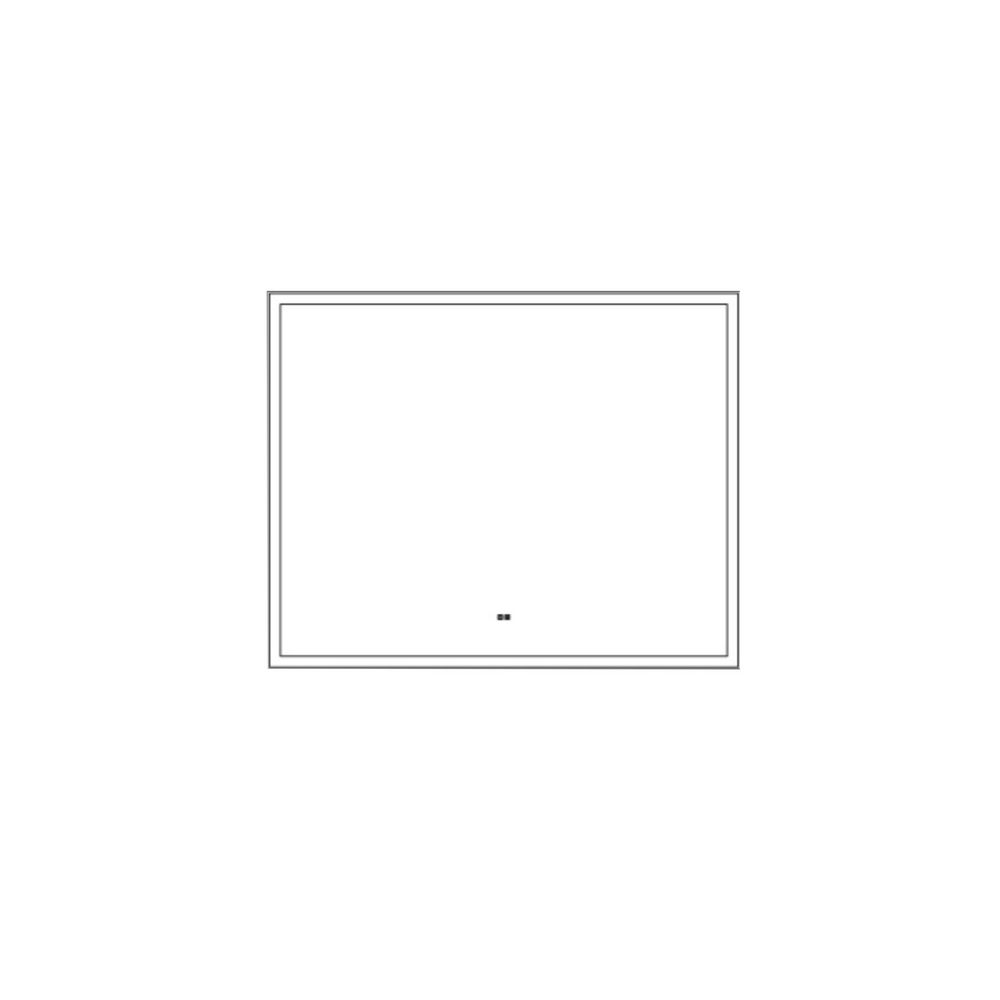 32 in. W x 24 in. H Rectangular Frameless Dimmable, Defog, HD Reflected Wal