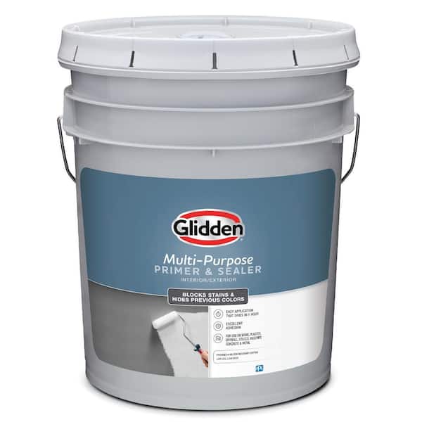 Glidden 5 gal. White Interior/Exterior Acrylic Multi-Purpose Primer