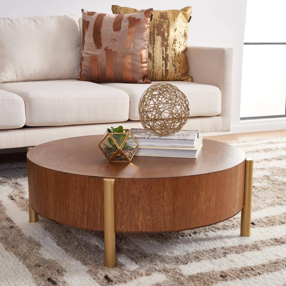 Safavieh アレンゴールドドリープレトロコーヒーテーブル Amazon.com: SAFAVIEH Home Collection Aslan Gold Coffee Table