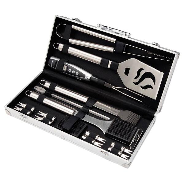 Cuisinart Deluxe Grilling Tool Set with Aluminum Storage Case(20-Piece)