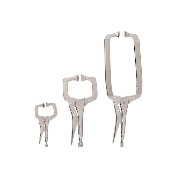 Swivel Pad Locking C-Clamp Set (3-Piece)