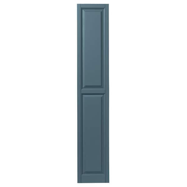 Ply Gem 12 in. x 71 in. Raised Panel Polypropylene Shutters Pair in Coastal Blue