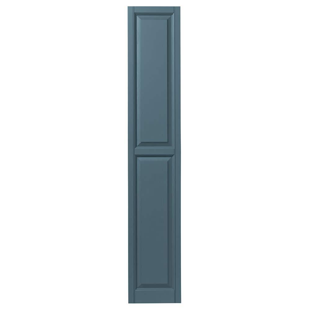 15 in. x 81 in. Raised Panel Polypropylene Shutters Pair in Coastal Blue price history on PriceWatchPro