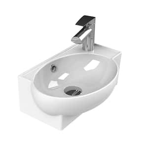 Mini Vessel Sink in White