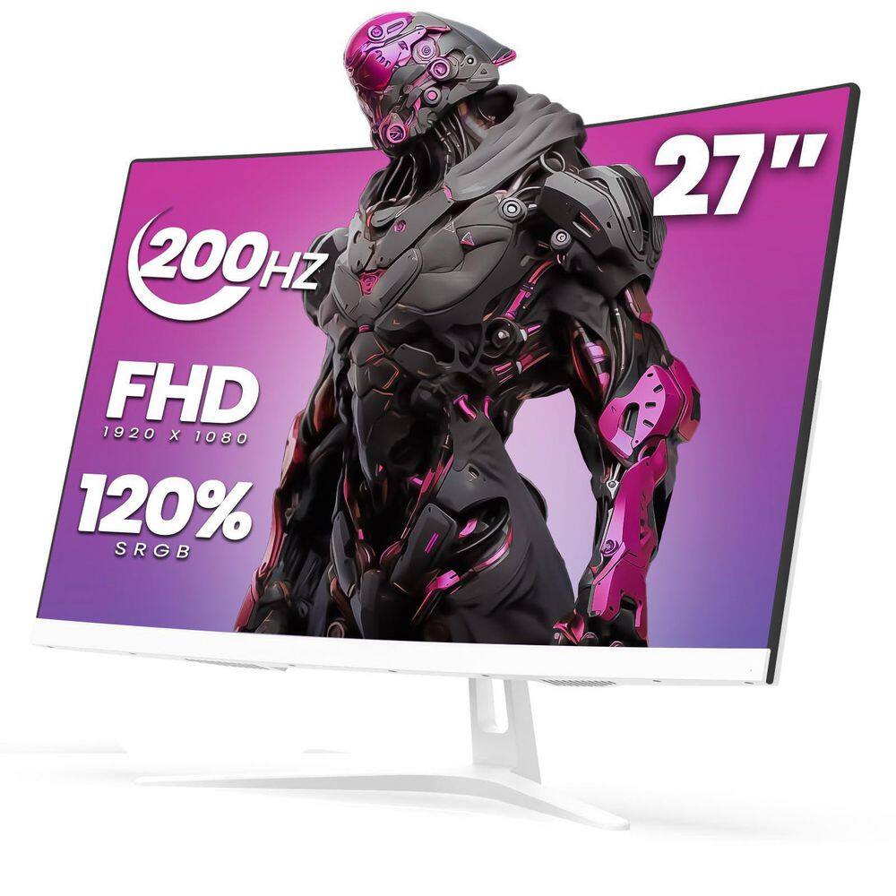 27in. Curved Gaming Monitor, FHD 1920x1080P, 200Hz VA Screen, 120% sRGB, FreeSync, Blue Light Filter, HDMI&DP,Wall Mount price history on PriceWatchPro