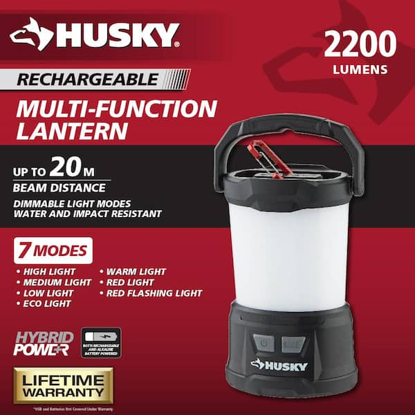 2200 Lumens Hybrid Power Dimmable Lantern