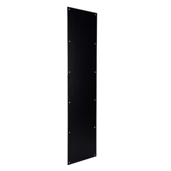 Universal Hardware 8 in. x 34 in. Matte Black Kick Plate UH40134