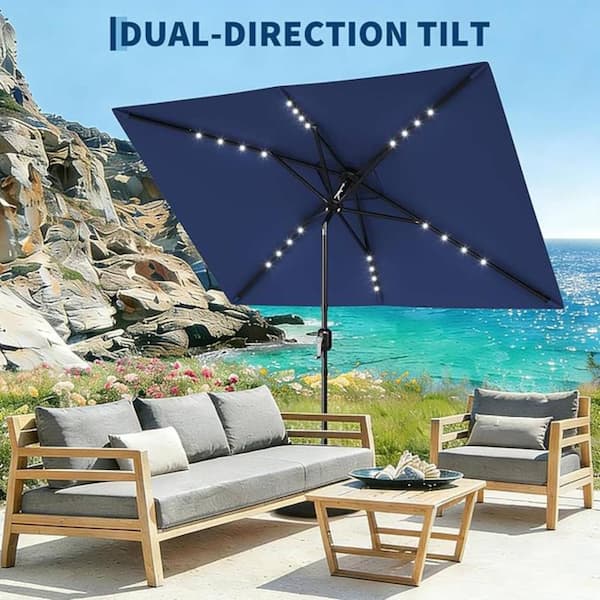 led patio umbrella sam& 39 EliteShade USA 10-Year-Non-Fading 9ft 3-Tier Market Umbrella, Commercial Table with 80 Solar Lights, Crank Open, Windproof & UPF 50+ UV Protection for Garden, Deck, Pool, Backyard, Burgundy : Patio, Lawn & Garden it will provide you with just the right amount of bright light even in the dark EliteShade USA 10-Year-Non-Fading 9ft Market