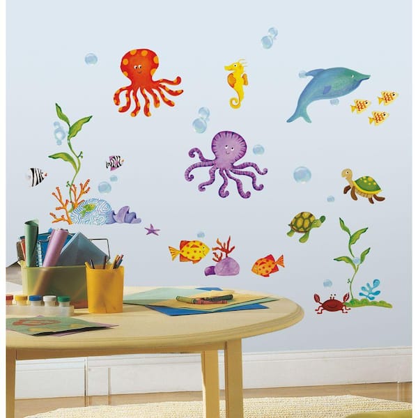 RoomMates Adventures Under the Sea Peel and Stick Wall Decal