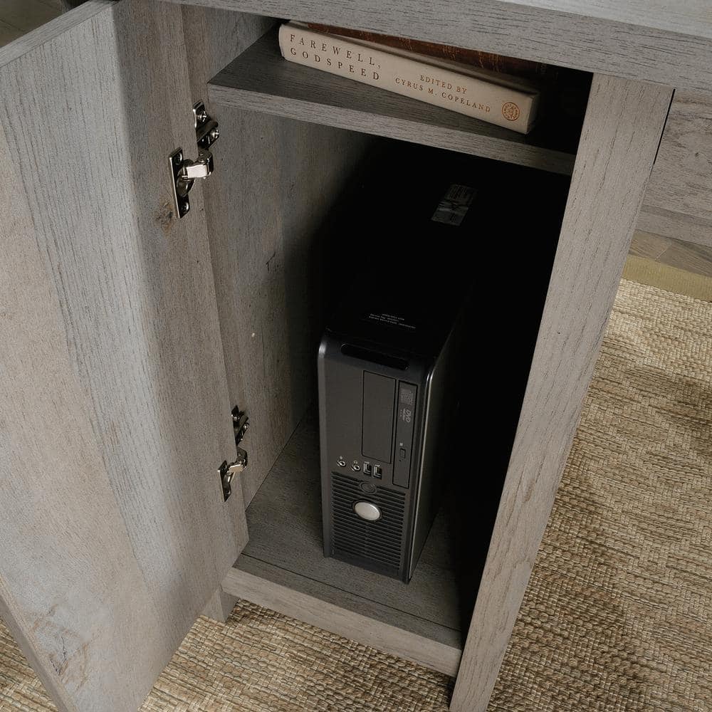 Mystic Oak Multifunctional Computer Desk with File Storage