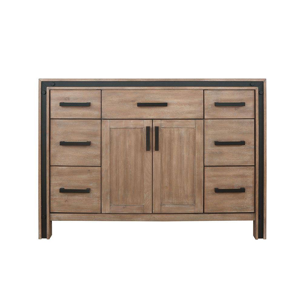 Ziva 48" Rustic Barnwood Single Bathroom Vanity