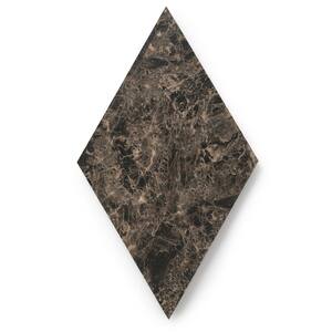MosaiCore Smoke Stone Rhombus 9 3/4 in. x 17 in. Glue Down Luxury Vinyl Tile (26-Piece 15.15 sq.ft./Case)
