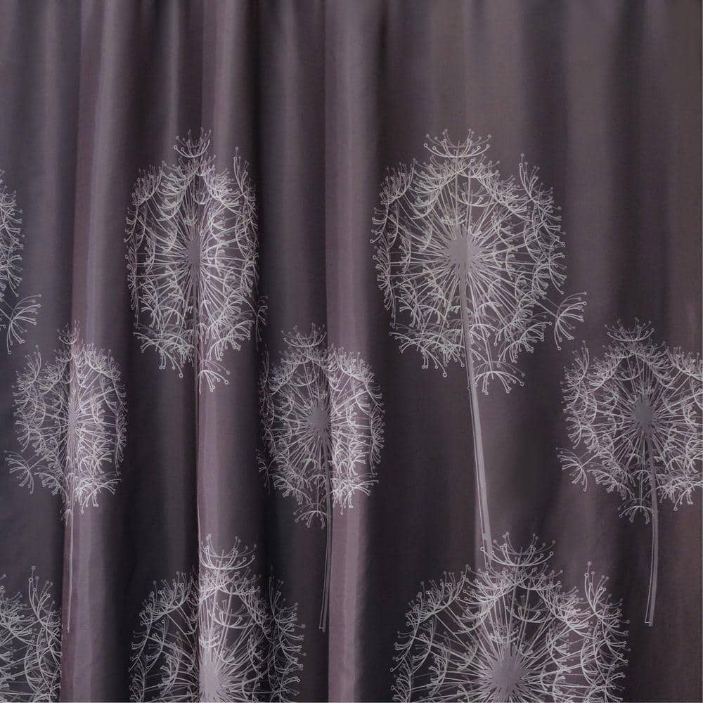Photos - Other sanitary accessories Interdesign Dandelion 72 in. x 72 in. Shower Curtain in Cocoa 37020 