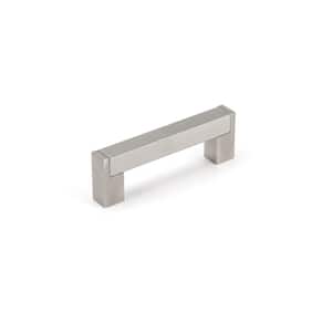 Lipari Collection 3 3/4 in. (96 mm) Brushed Nickel Modern Cabinet Bar Pull