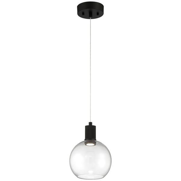 Access Lighting Port Nine Integrated LED Matte Black Shaded Pendant
