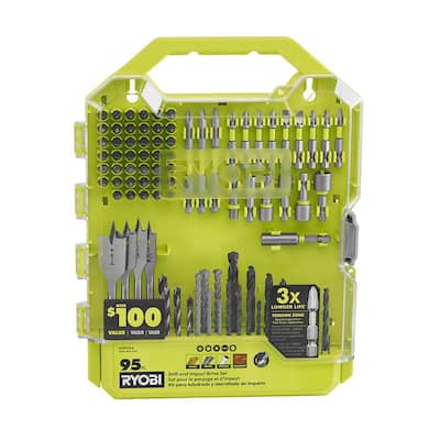 GENESIS Universal Titanium-Coated Drill/Driver Bit Set with Durable Clear Plastic  Storage Case (19-Piece) GADB19 - The Home Depot