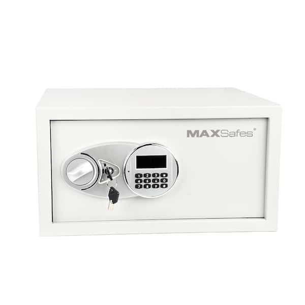 1.0 cu. ft. Hotel and Office Safe with Electronic Keypad Lock Access in White