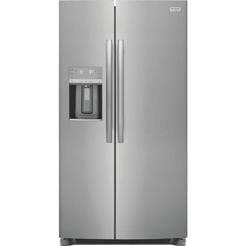 "FRIGIDAIRE GALLERY 25.6 Cu. Ft. 36"" Standard Depth Side by Side Refrigerator in Smudge-Proof Stainless Steel"