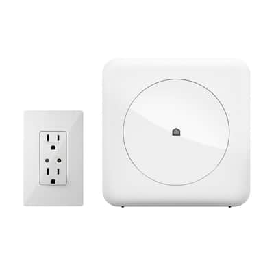 Smart Home Control Kit with Wink Hub and Leviton In-Wall Receptacle