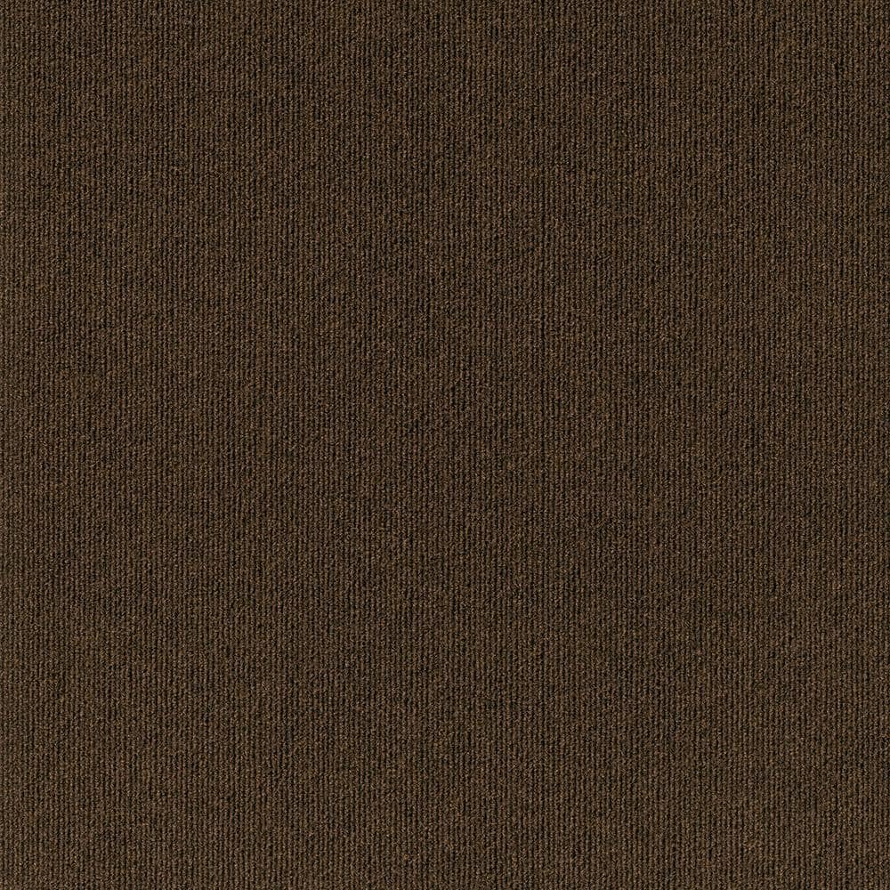 Elk Ridge - Mocha - Brown Commercial 24 x 24 in. Peel and Stick Carpet Tile Square (60 sq. ft.) price history on PriceWatchPro