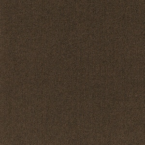 Elk Ridge - Mocha - Brown Commercial 24 x 24 in. Peel and Stick Carpet Tile Square (60 sq. ft.)