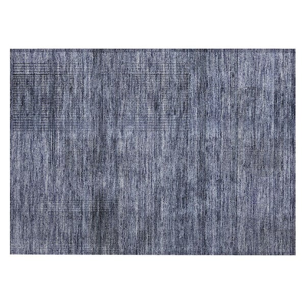 Chantille Machine Washable Indoor/Outdoor Abstract ACN820 Navy 1 ft. 8 in. x 2 ft. 6 in. Area Rug