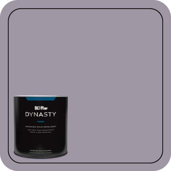 BEHR DYNASTY 1 qt. #N100-4 Fortune One-Coat Hide Satin Enamel Interior Stain-Blocking Paint and Primer