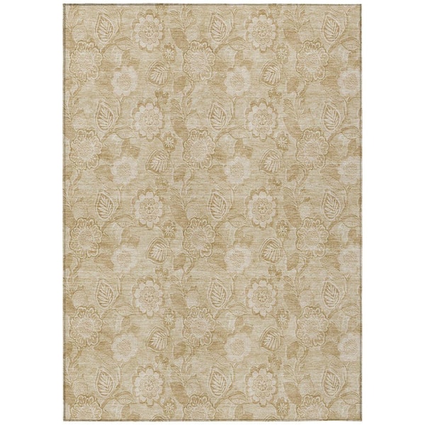 Chantille Machine Washable Indoor/Outdoor Abstract ACN1939 Beige 3 ft. x 4 ft. Area Rug