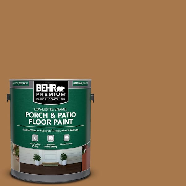 BEHR PREMIUM 1 gal. #MS-38 Honey Amber Low-Lustre Enamel Interior/Exterior Porch and Patio Floor Paint