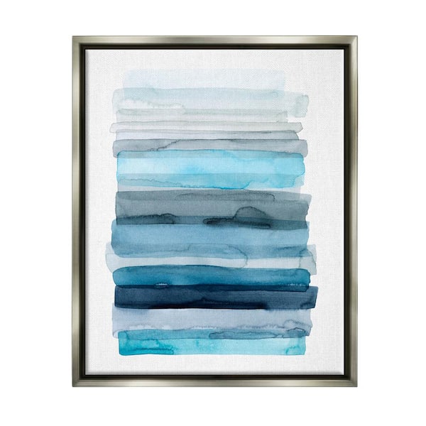 The Stupell Home Decor Collection Water Inspired Blue Grey Ombre