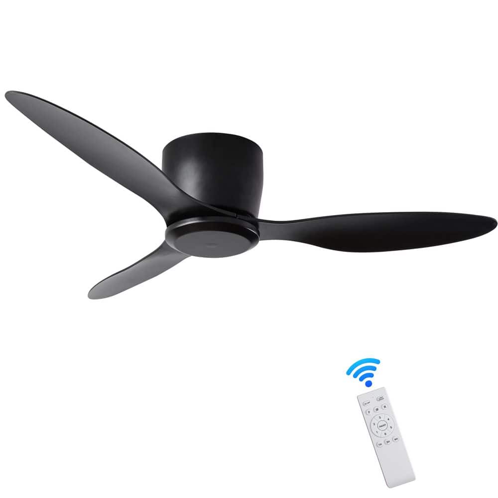 "42"" Modern Black Ceiling Fan with 3 ABS Blades, Remote Control, 6-Speed Reversible DC Motor for Living Room" price history on PriceWatchPro