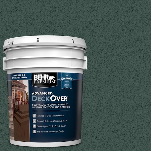 BEHR Premium Advanced DeckOver 5 gal. #SC-114 Mountain Spruce Textured Solid Color Exterior Wood and Concrete Coating