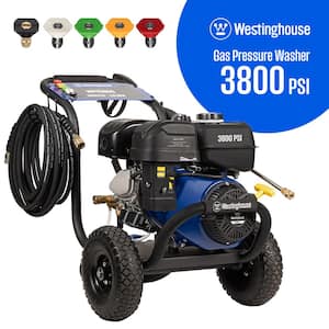 WPX 3800 psi 3.6 GPM 274cc Cold Water Gas Powered Triplex Pump Pressure Washer with 5 Quick Connect Nozzles