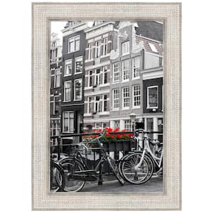 Trellis Silver Wood Picture Frame Opening Size 20 x 30 in.