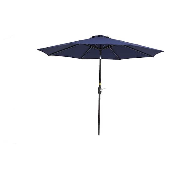 Unbranded 9 ft. Market Patio Umbrella in Navy