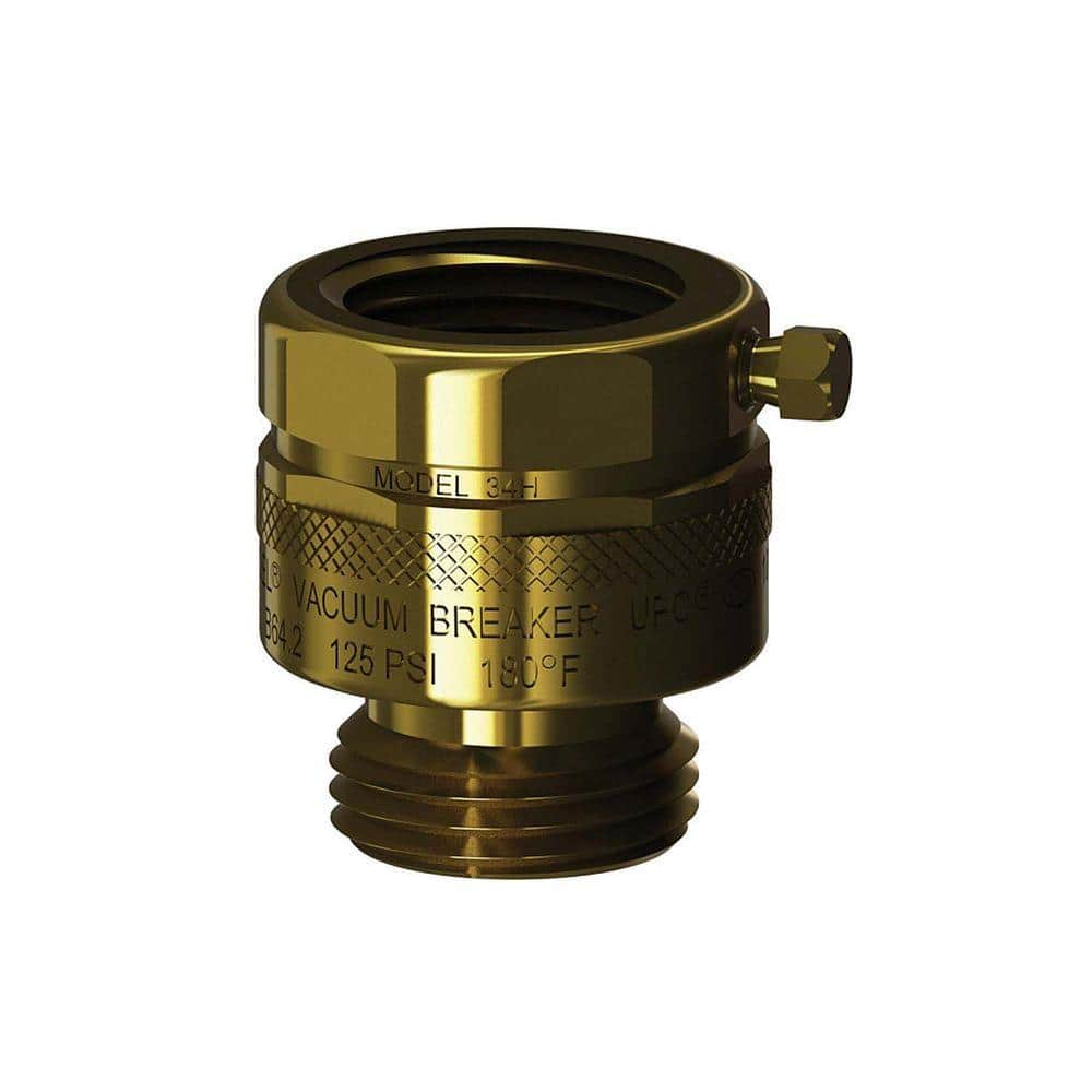 Woodford 34 In X 34 In Brass Add On Hose Connection Vacuum Breaker 34h Br The Home Depot 6525