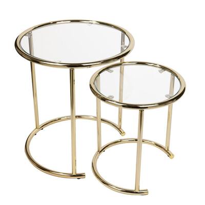 Glass End Tables Accent, Small Round Glass End Tables