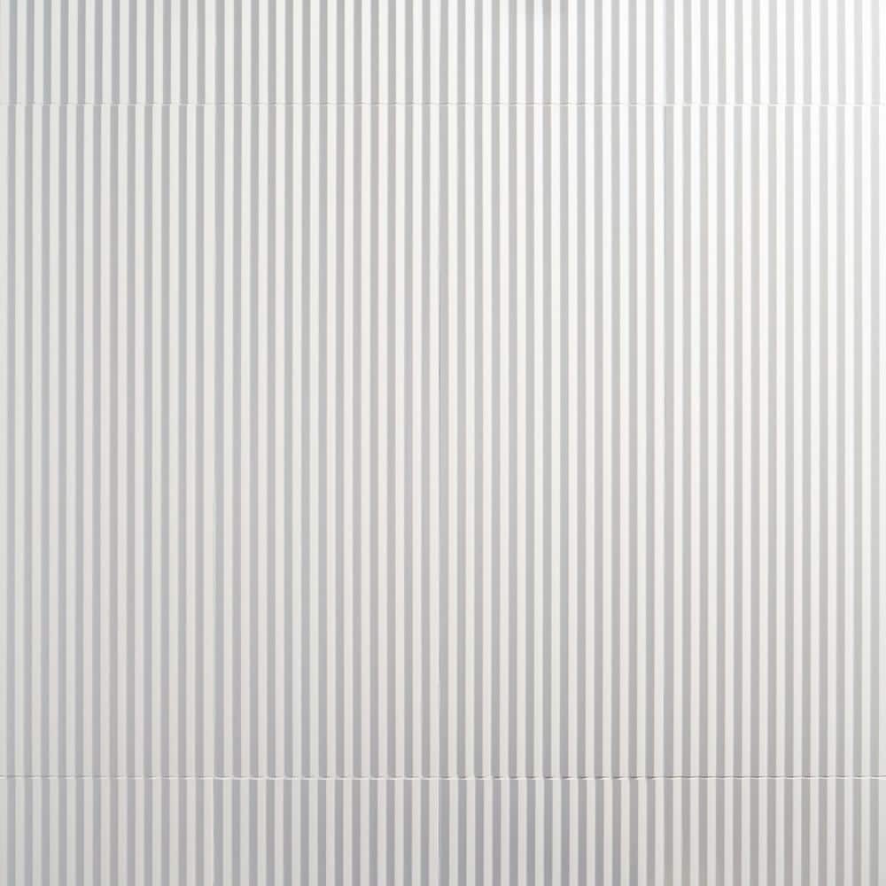 Ivy Hill Tile Linear White 11.41 in. x 35.37 in. Matte Ceramic Wall ...