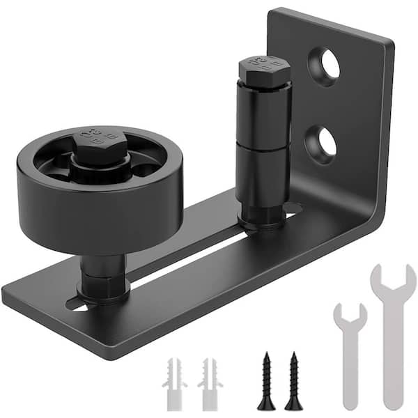 4.8 in. Sliding Barn Door Floor Guide 8 in 1 Barn Door Guide for Bottom Adjustable Roller and Wall Mount System