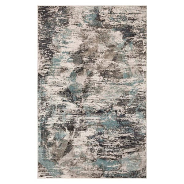 Kahuna Rivulet 5 ft. x 8 ft. Modern Abstract Design Indoor Area Rug